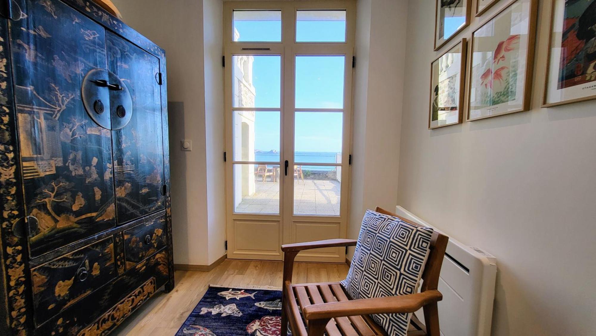 Vue Pleine Mer A La Perle Marine - La Terrasse Ντινάρ Εξωτερικό φωτογραφία